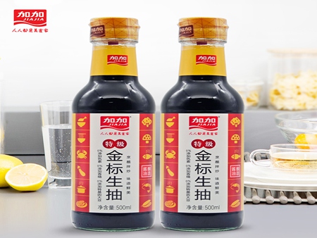 加加特級金標(biāo)生抽500ml