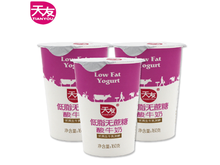 天友低脂無(wú)蔗糖酸牛奶（160g）